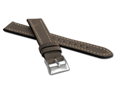 LAVVU Brązowy pasek RETRO z luksusowej skóry Top Grain - 18