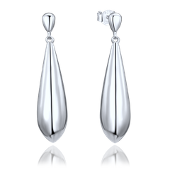 MINET Nowoczesne srebrne kolczyki