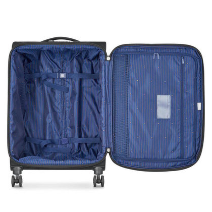 Delsey Montmartre Air 2.0 średnia czarna walizka na kółkach 68 cm