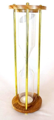 Klepsydra mosiężno - drewniana, 30min. NC2624