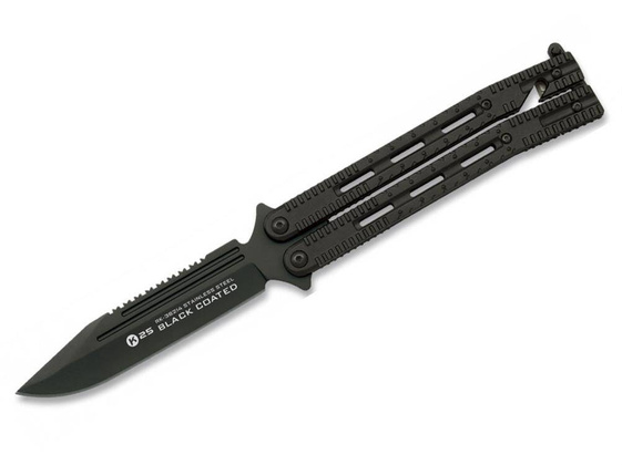 Nóż motylek K25 36214 Balisong  Czarny
