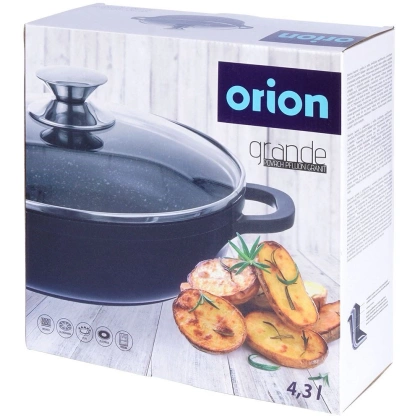 Patelnia granitowa rondel 28 cm GRANDE gaz indukcja