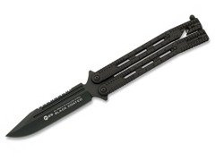 Nóż motylek K25 36214 Balisong  Czarny