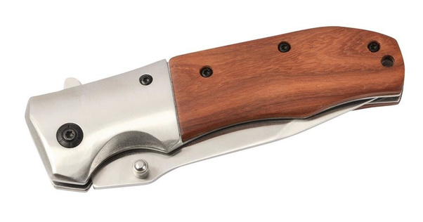 Nóż myśliwski HUNTSMAN, brązowy, srebrny