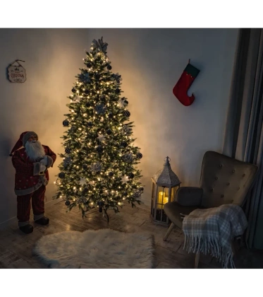 Choinka sztuczna PE07 180 cm napruszana z metalowym stojakiem