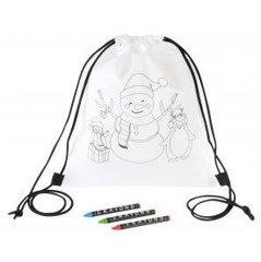 Plecak do kolorowania COLOURFUL SNOWMAN, COLOURFUL SNOWMAN