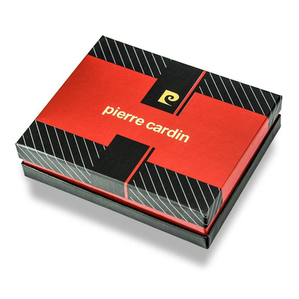Portfel męski skórzany PIERRE CARDIN TILAK29 8824 RFID Czarny / Niebieski
