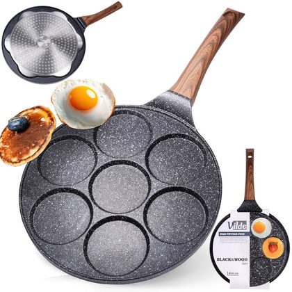 Patelnia do jajek granitowa 7 otworów BLACK&WOOD 26 cm