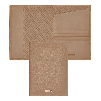 Etui na paszport Hugo Boss Classic Grained Camel