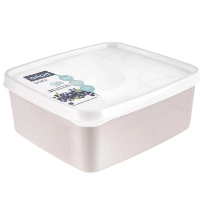Pojemnik na żywność z pokrywką beżowy 650 ml
