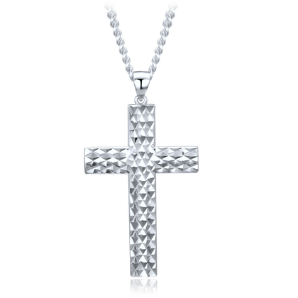 MINET Elegancki srebrny naszyjnik z krzyżem Ag 925/1000 11,75g