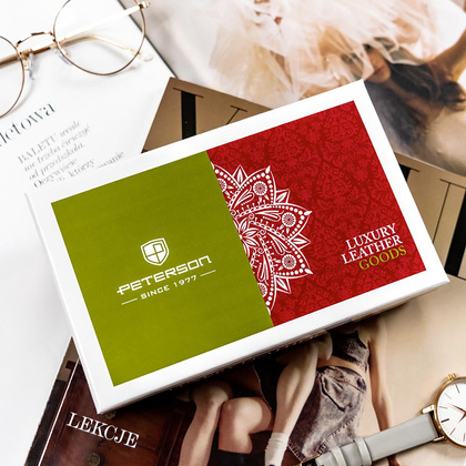 Portfel damski skórzany PELLUCCI PTN 421077-SH-1 fioletowy