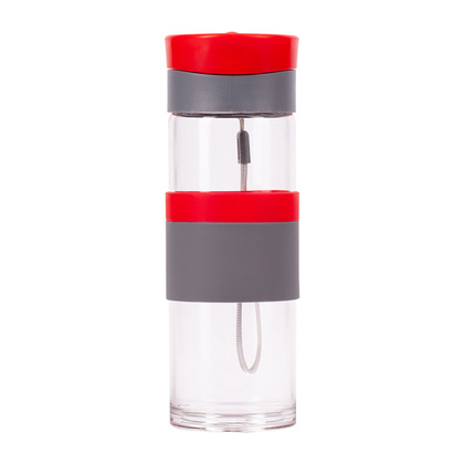 Szklana butelka Top Form 440 ml, czerwony