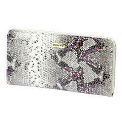 Portfel damski skórzany PELLUCCI SN-119 popiel + róż