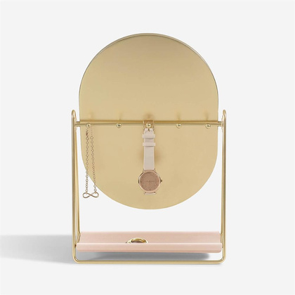 Lusterko Stackers różowo-złote z organizerem na biżuterię