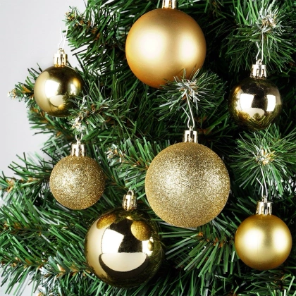 Bombki choinkowe nietłukące 4 / 6 cm 100 szt.