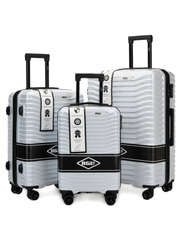 Zestaw 3 walizek KEMER RGL PC1 Biały