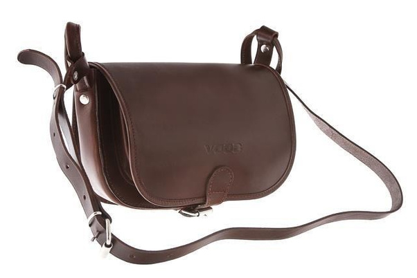 Torebka listonoszka skóra KEMER VOOC Vintage P26 brąz