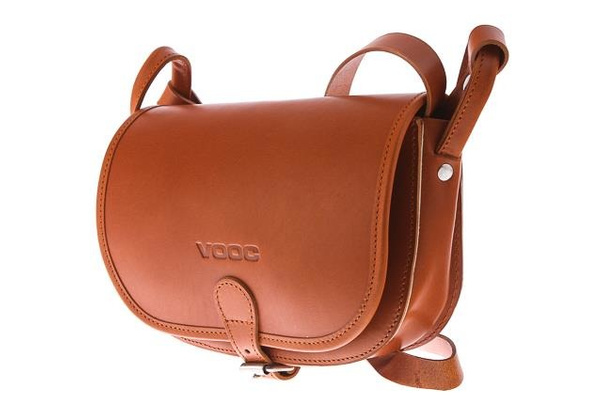 Torebka listonoszka skóra KEMER VOOC Vintage P26 Czarna