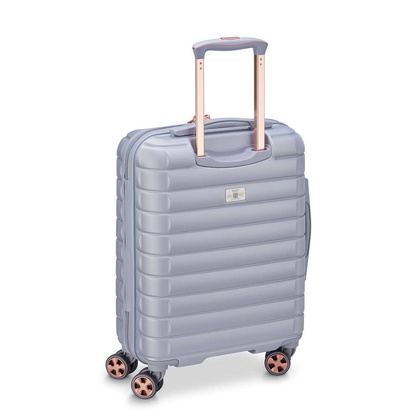 Delsey Shadow 5.0 mała srebrna walizka kabinowa na kółkach 55 cm