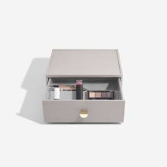 Organizer na lakiery do paznokci Stackers classic jasnobeżowy z szufladą