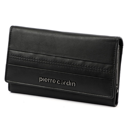 Portfel damski skórzany PIERRE CARDIN TILAK130 455 Granatowy