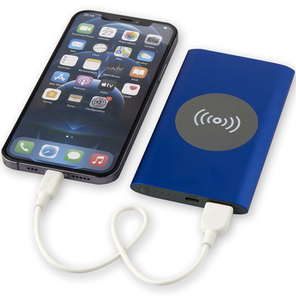 Juice bezprzewodowy powerbank o pojemności 4000 mAh Type-C z aluminium pochodzącego z recyklingu