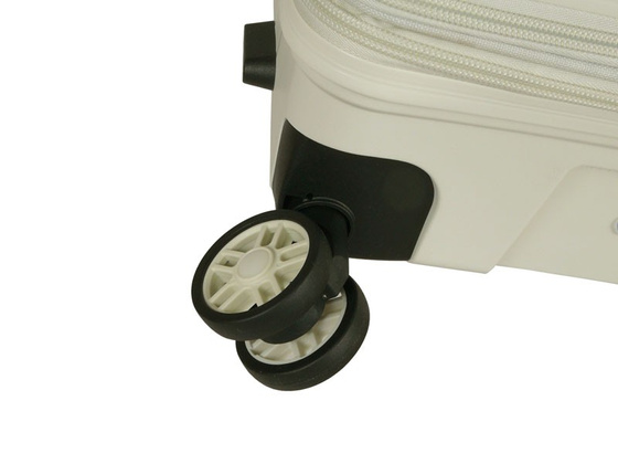 Walizka DIELLE 100 4k 66cm średnia biała PP z poszerzeniem