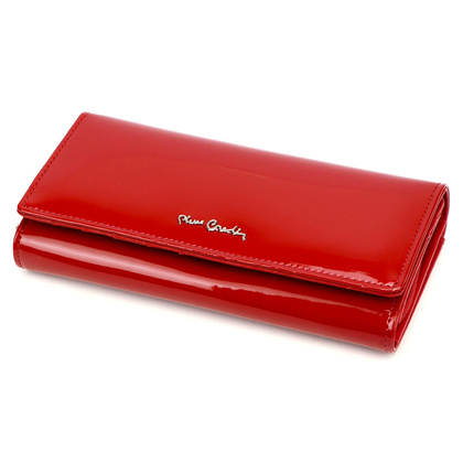Portfel damski skórzany PIERRE CARDIN 07 SHINY 106 Czarny