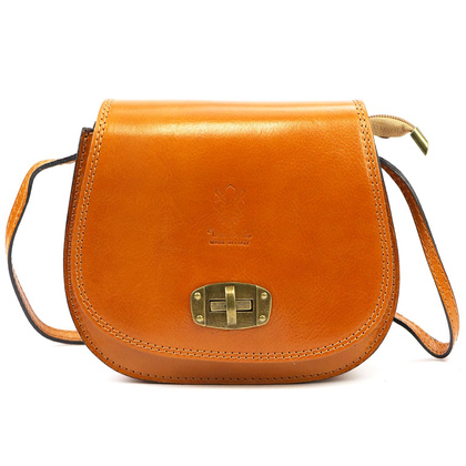 Torebka damska listonoszka, skóra naturalna