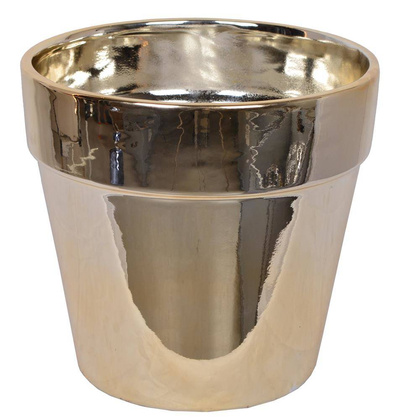 Doniczka złota duża