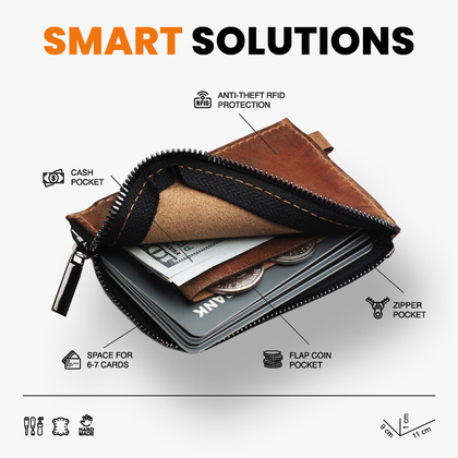 Portfel OLDTIMER SLIM - Saddle Leather 1895