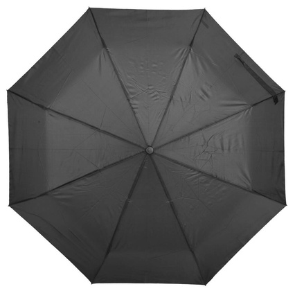 Automatyczny, wiatroodporny parasol kieszonkowy PLOPP, czarny