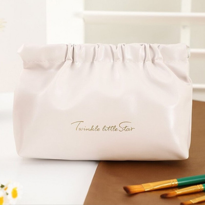 Kosmetyczka, saszetka na kosmetyki, wkładki, ekoskóra rozm M 16x12cm KS145B