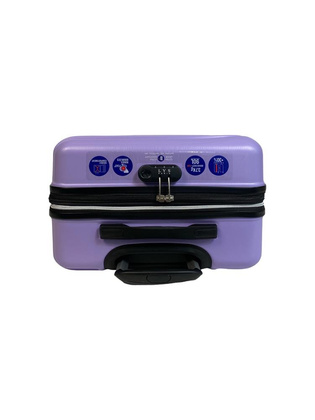 LYS Paris Hawana Średnia twarda fioletowa walizka na kółkach 66 cm