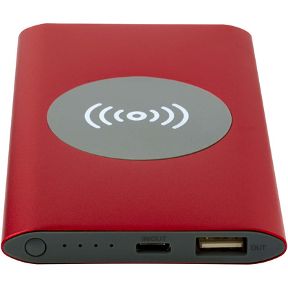 Juice bezprzewodowy powerbank o pojemności 4000 mAh Type-C z aluminium pochodzącego z recyklingu