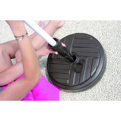 PODSTAWA DO PARASOLA UMBRELLA BASE  OKRĄGŁA RATAN  BIAŁY