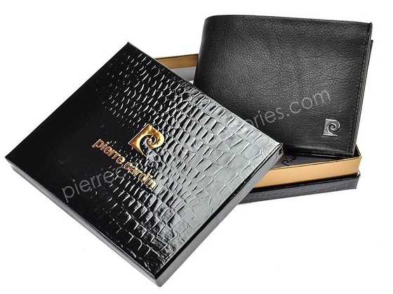 Portfel męski skórzany PIERRE CARDIN SAHARA TILAK03 8806 Czarny