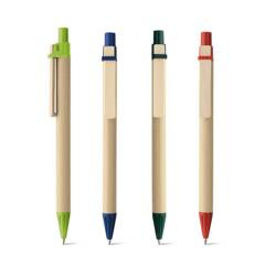 NAIROBI. Długopis z papieru kraft z klipsem