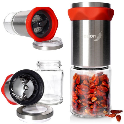 Młynek ręczny do mielenia chilli przypraw stalowy 14 cm