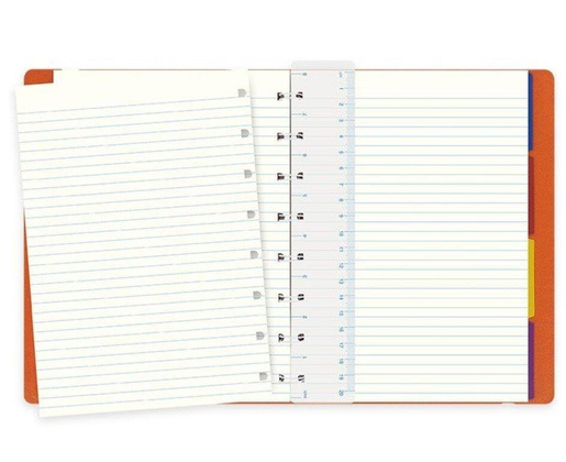 Notebook fILOFAX CLASSIC A5 blok w linie, pomarańczowy