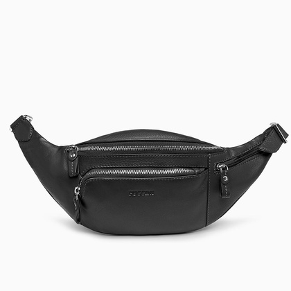 Skórzana torba biodrowa / nerka PUCCINI LGD8386 1 Czarna