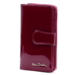 Portfel damski skórzany PIERRE CARDIN 07 SHINY 116 Fioletowy