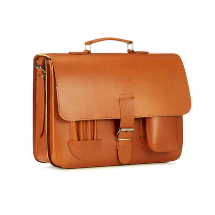 Duża torba skórzana 3w1 KEMER VOOC Vintage P43 Ruda