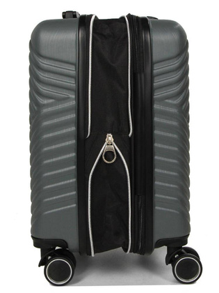 LYS Paris Akra Mała twarda szara walizka na kółkach 45 cm