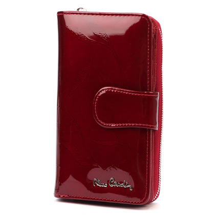 Duży skórzany portfel damski Pierre Cardin