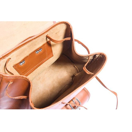 Modny plecak skórzany KEMER VOOC Vintage P1 brąz