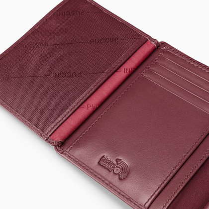 Portfel damski skórzany PUCCINI VULCANO VC90150 3B Bordowy