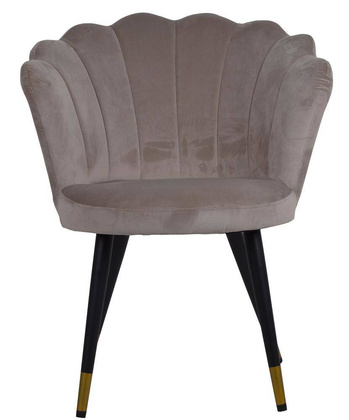 Fotel muszla beżowe