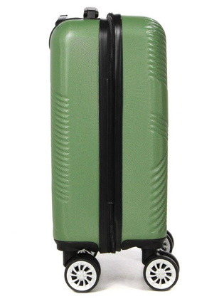 LYS Paris Cali Mała twarda zielona walizka kabinowa na kółkach 45 cm